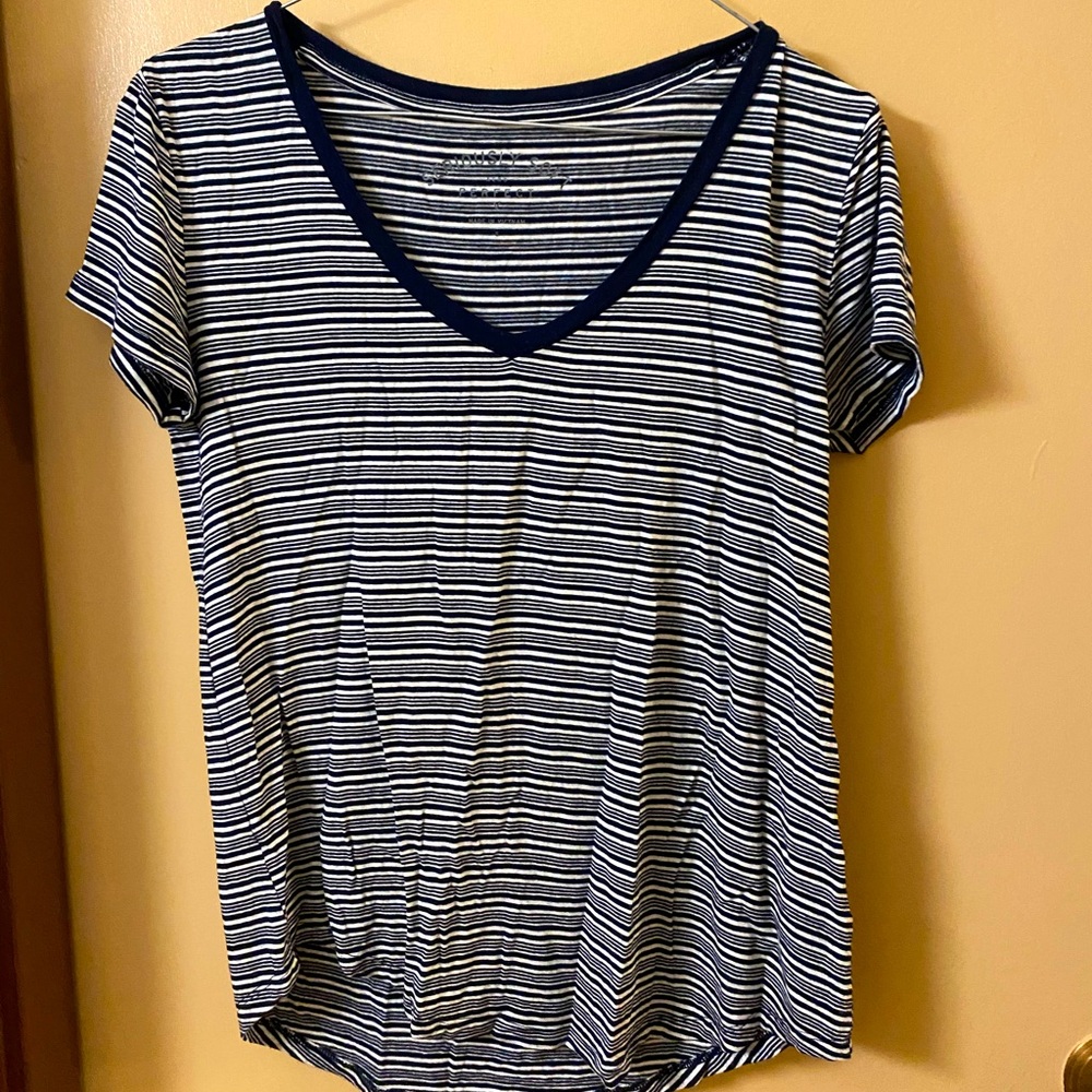 Lightweight Striped Knit Top